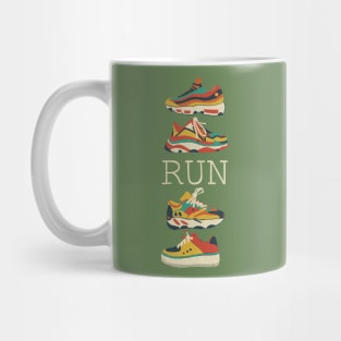 Sneakers run print Mug